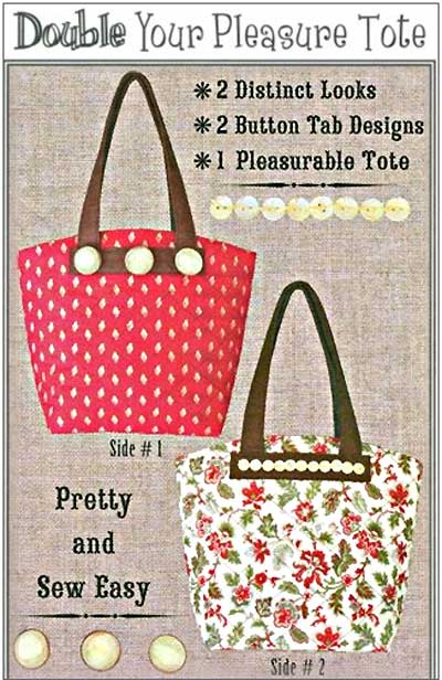 Double Your Pleasure Tote Bag Pattern - Retail $9.00 - Click Image to Close