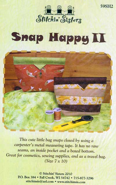 Snap Happy II Bag Pattern - Retail $8.50 - Click Image to Close