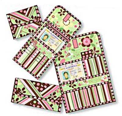 Petite Wallet and Check Holder Pattern- Retail $9.00 - Click Image to Close