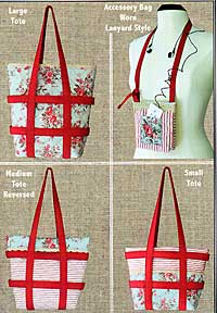 Tote-Ally Reversible Style Tote Pattern - Retail $9.00
